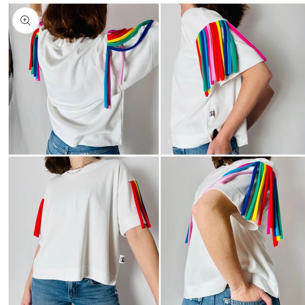 Aesthetic Laundry WHITNEY BOXY TEE - White